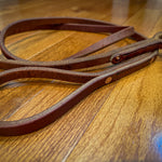 Hermann Oak leather working dog lead with handle