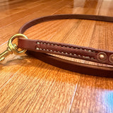 Dual-snap Hermann Oak leather working dog lead