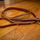Hermann Oak leather working dog lead with handle
