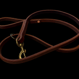 Hermann Oak leather working dog lead with handle