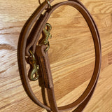Dual-snap Hermann Oak leather working dog lead