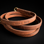 Dual-snap Hermann Oak leather working dog lead