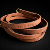 Dual-snap Hermann Oak leather working dog lead