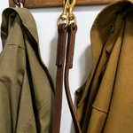 Dual-snap Hermann Oak leather working dog lead