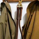 Dual-snap Hermann Oak leather working dog lead
