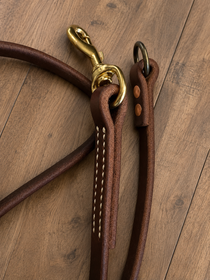 The Last Lead You’ll Ever Need tail-ring leather working dog lead